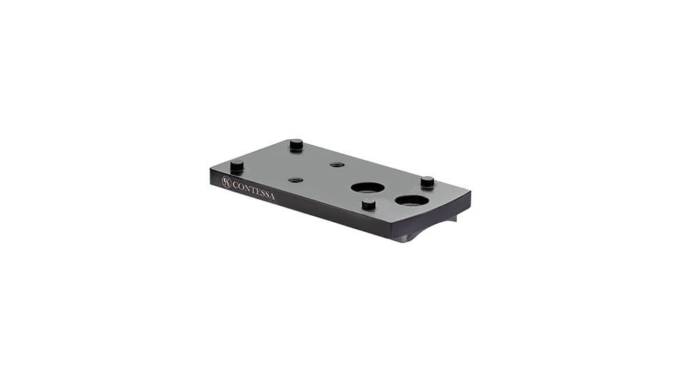 Contessa Fixed Bases for 12mm x 60 Rails, Black, For Leica, Doctor, Benelli, Argo And Browning Bar, LTBFX