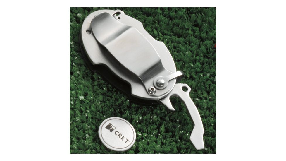 CRKT Gekkota Golf Divot Tool w/ Divot Fork, Screwdriver, Bottle Opener, Ball Marker 5310
