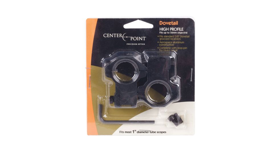 CenterPoint Dovetail Rifle Scope Rings, CPM2PA-25H