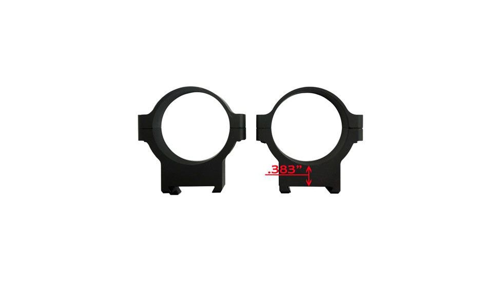 CZ 40012 CZ 550/557 Scope Rings 34mm Ring Set Low Aluminum Black Matte