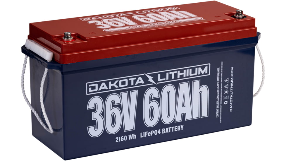 Dakota Lithium 36V 60Ah Deep Cycle Lifepo4 Single Battery, PID36V60AH