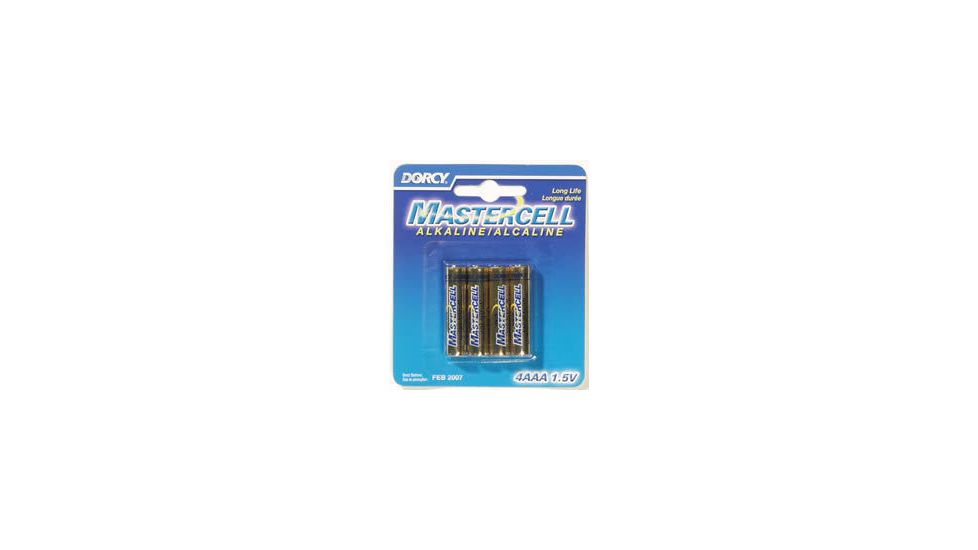 Dorcy AAA Mastercell Alkaline Batteries - 4 Per Card 41-1624