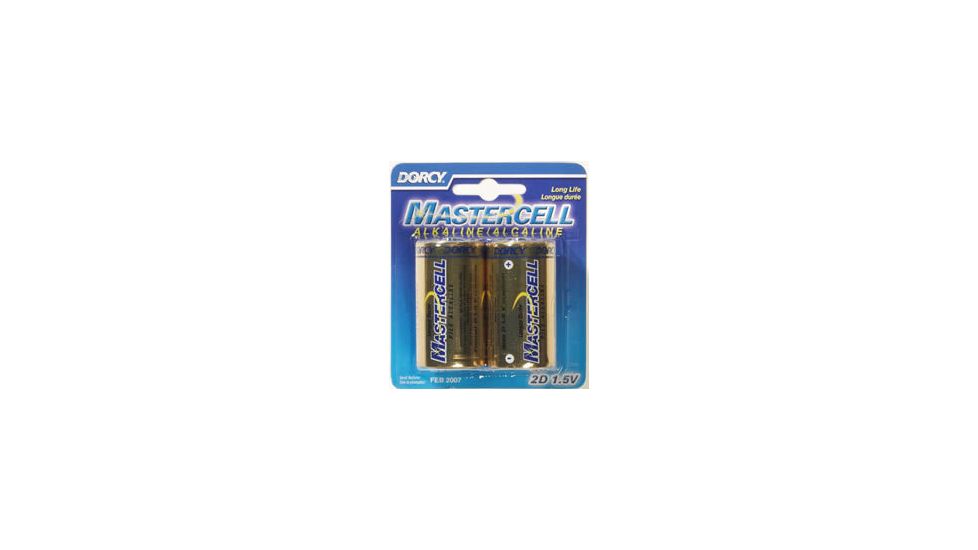 Dorcy D Mastercell Alkaline Batteries- 2 Per Card 41-1620