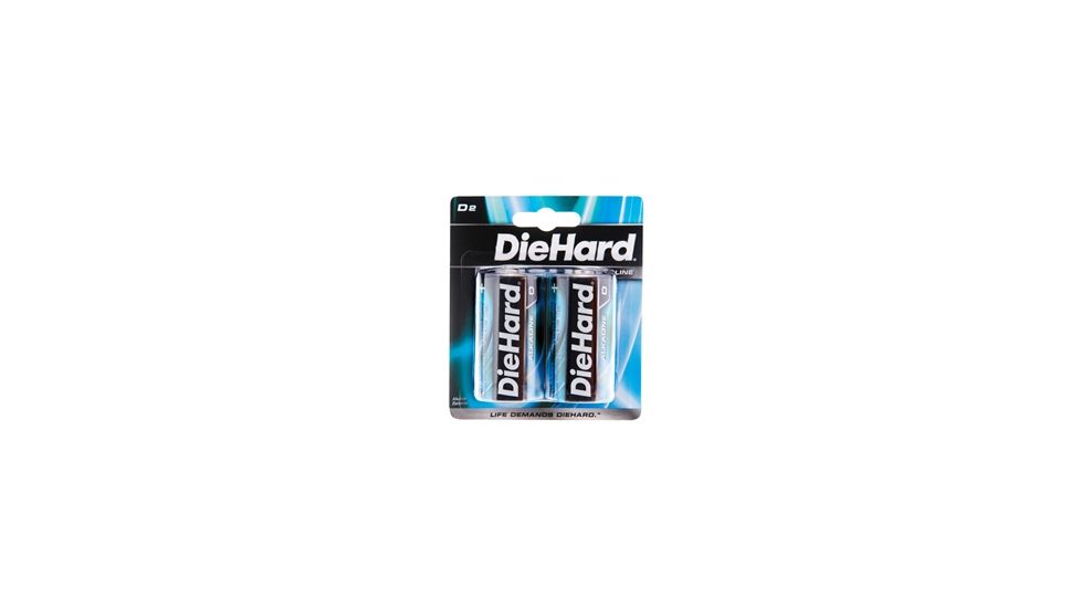 Dorcy Diehard Alkaline Batteries 2D Batteries Carded 41-1140