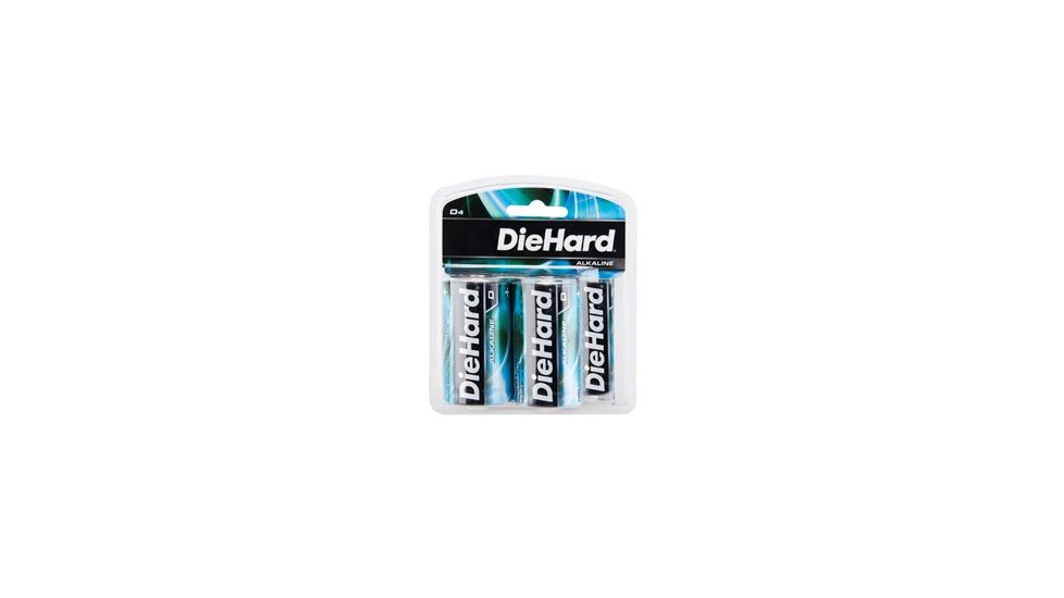 Dorcy Diehard Alkaline Batteries 4D Batteries Carded 41-1141