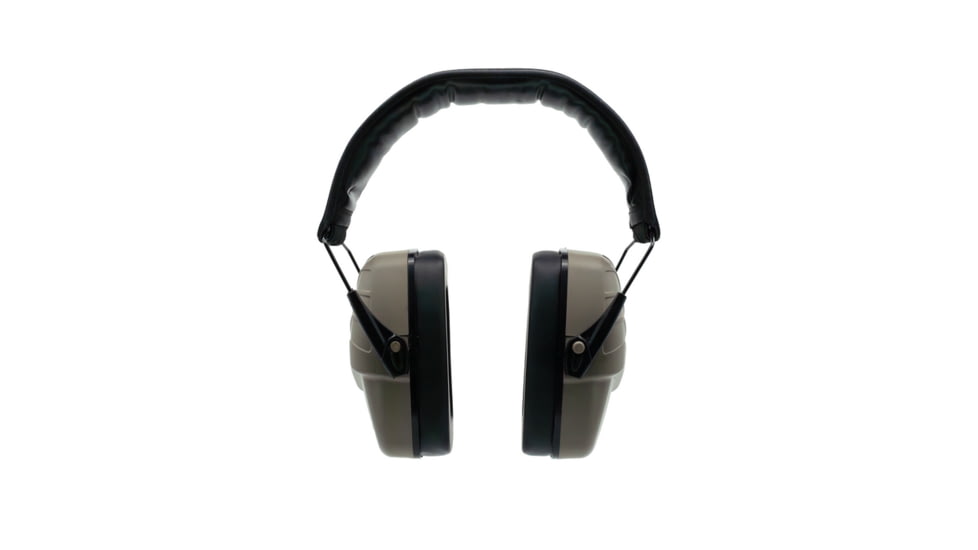 Double Tap Industries Passive Earmuffs - Hearing Protection, Tan/Black, EM-P-001