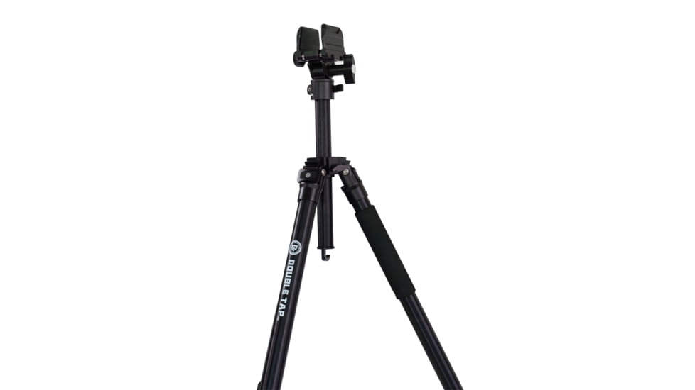 Double Tap Industries Stronghold Lite Aluminum Tripod w/Adjustable Height + Saddle Clamp, Black, 36mm, TRI-A-001A