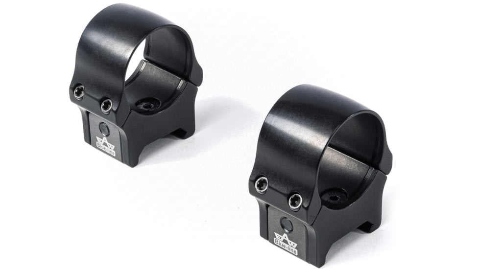 EAW Classical Shape Blue Line Roll Off Scope Mount, Diameter 30mm, Height 10mm, Screw, Black, Small, 471003010021