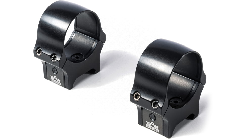 EAW Classical Shape Blue Line Roll Off Scope Mount, Diameter 34mm, Height 10mm, Screw, Black, Small, 471003410021