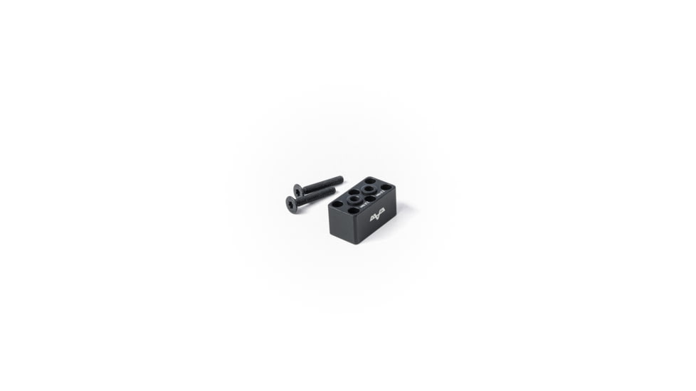 EAW German Tactical Mount Elevation Block, Hole Distance 10mm, Angeled Mount, Height 15mm, Black, 60007