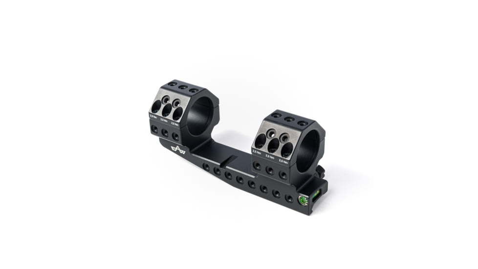 EAW German Tactical Mount Extended Fixed Blockmount, Tube Diameter 30mm, Height 19mm, Extension 70mm, Screw, Black, 62006
