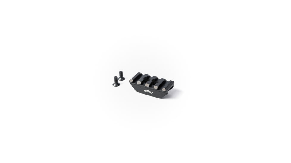 EAW German Tactical Mount Picatinny Attachment, Hole Distance 10mm, Angeled Mount, Height 15mm, Length 45mm, Black, 60013