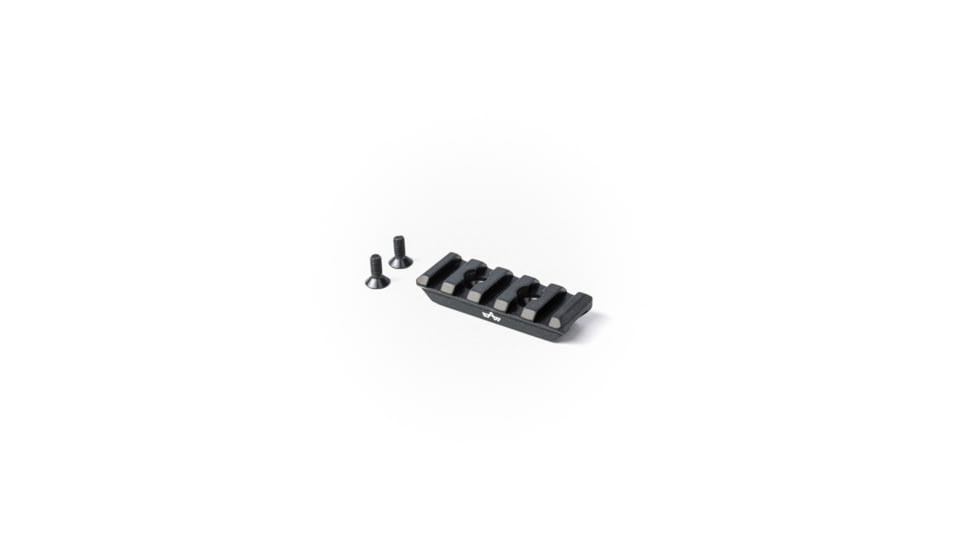 EAW German Tactical Mount Picatinny Attachment, Hole Distance 20mm, Top Mount, Height 10mm, Length 55mm, Black, 60015