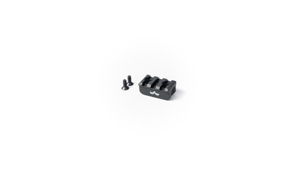 EAW German Tactical Mount Picatinny Attachment, Hole Distance 20mm, Top Mount, Height 15mm, Length 35mm, Black, 60014