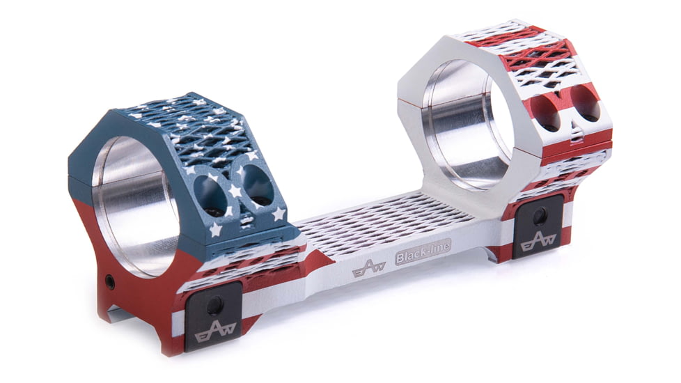 EAW EAW Ultralight 3D Printed Scope Mount w/Screw, Diameter 30mm, Height 18mm, Screw, Red/White/Blue, Small, 48920301802101