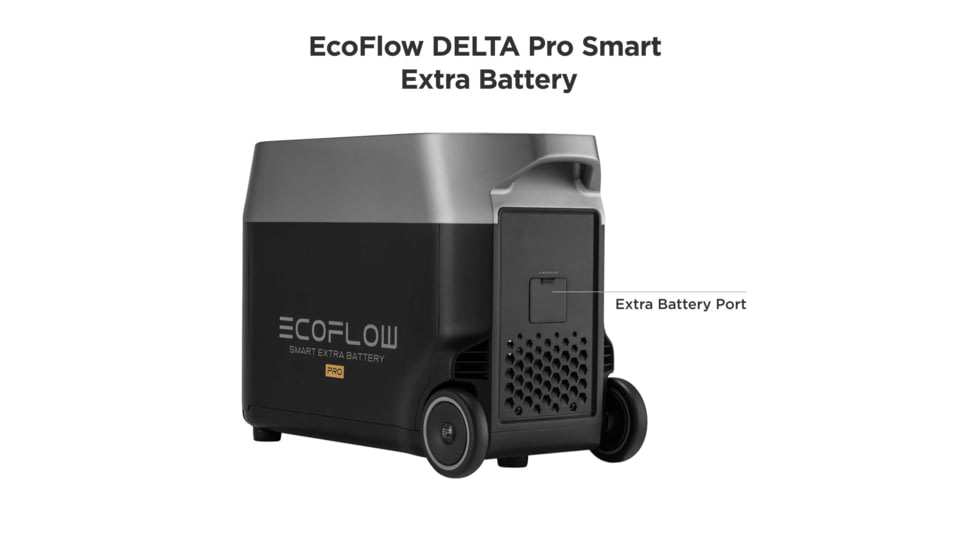 EcoFlow DELTA Pro Smart Extra Battery, Black, 50034006
