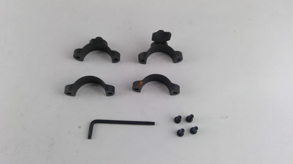 EDEMO Leupold Quick Release Rifle Scope Rings, 30mm Diameter, Extension, Medium, Matte Black, EDEMO1