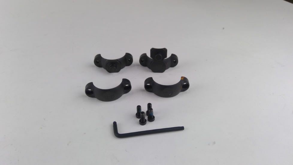 EDEMO Leupold Quick Release Rifle Scope Rings, 30mm Diameter, Extension, Medium, Matte Black, EDEMO1