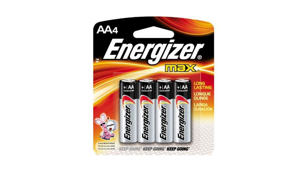Energizer Max Alkaline AA Batteries 1.5 Volt, 4 Pack, E91BP-4
