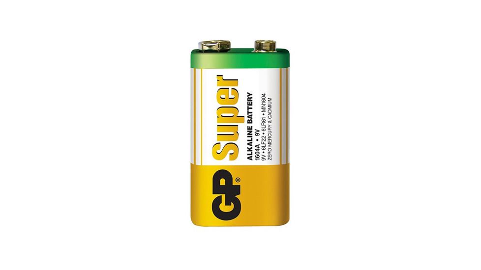 GP 9V Super alkaline battery, 1pk carded