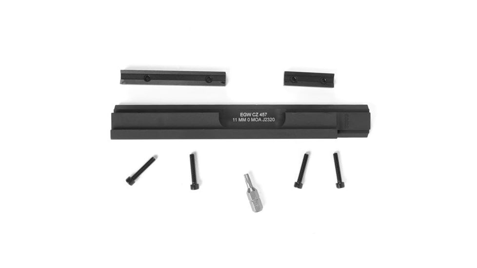 Evolution Gun Works HD CZ 457 11mm Picatinny Rail, 20 MOA, Black, 80932