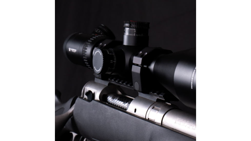 Evolution Gun Works Keystone Series Scope Ring Set, 1in Tube, 1.275in High, Black, 62002
