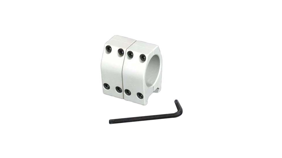 Evolution Gun Works Silver EGW 1in Practical Aluminum Rings .750in, Black, 60001