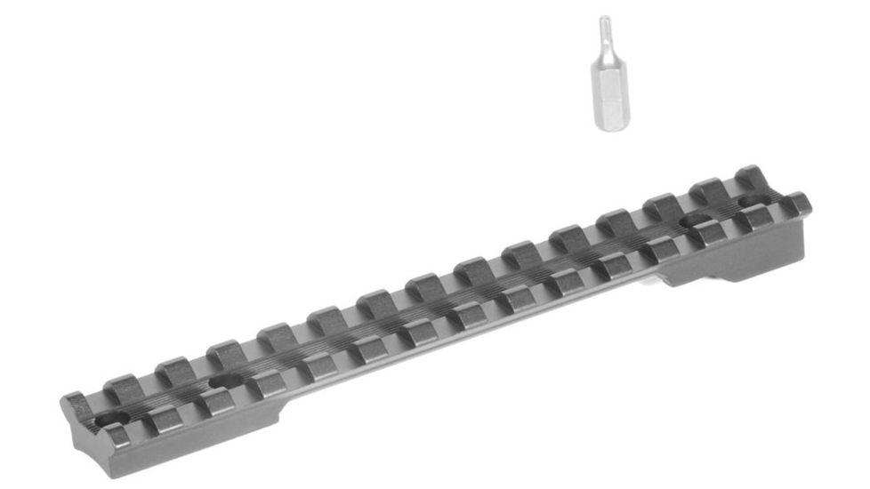 Evolution Gun Works Yugoslavian Mauser M48 Picatinny Rail Ambidextrous Scope Mount 0 Moa, Black, 47050