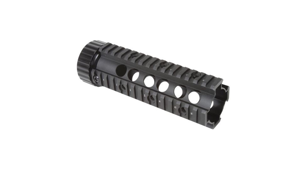 Firefield Carbine 6.9in Free Float Quad Rail, Black - FF34004