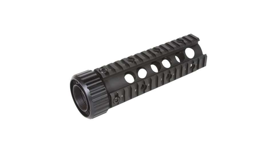 Firefield Carbine 6.9in Free Float Quad Rail, Black - FF34004