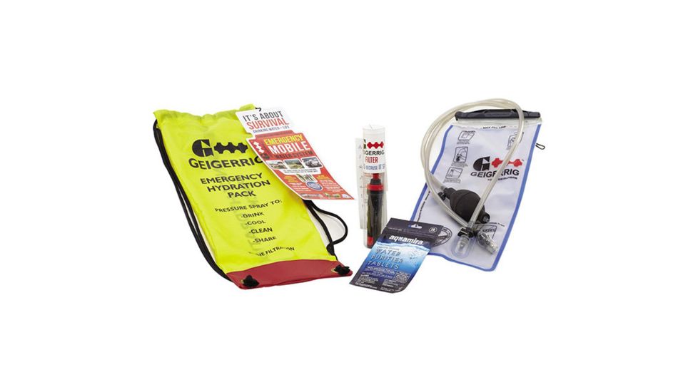 Geigerrig Survival/Emergency Rig Hydration System, 100 oz. G4EMERGENCYRIG
