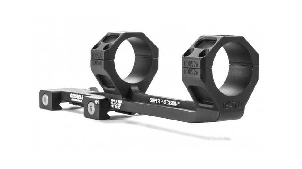 Geissele Super Precision High-Power 30MM, 1.3in Height, 10MOA, Black, 05-500B