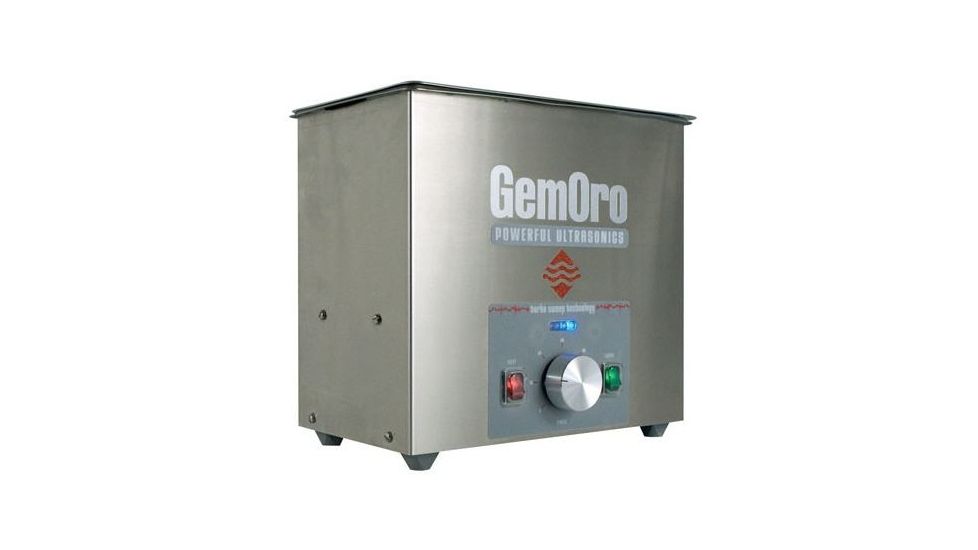 GemOro 3 Quart Industrial Strength Ultrasonic Cleaner With Heater, Stainless GEMORO-1724