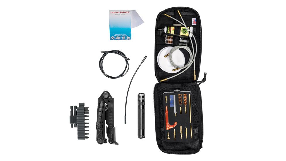 Gerber Gun Cleaning Kit, Law, Rifle / Shotgun / Pistol, Sheath - Box-style package
