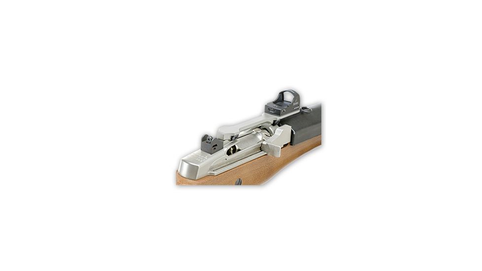 GG&amp;G Ruger Mini-14/Mini-30 Ranch Model Mini Red Dot Scope Mount, Silver, GGG-1381BD
