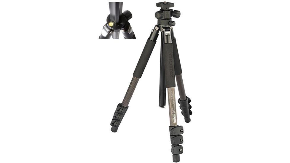 Giottos YTL Classic Aluminum Tripod  Max. Ht: 65.4&quot;, Black YTL9253