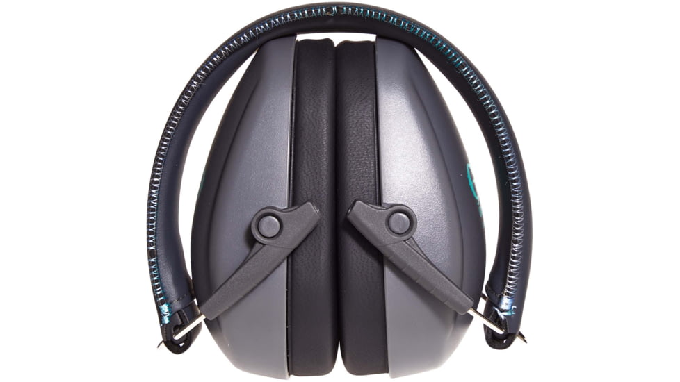 Girls With Guns Assure Low-Profile Earmuffs, 23 dB NRR, ANSI S3.19 &amp; CE EN352-1 Hearing Protection Rated, Gray/Teal/Black, One Size, 2319