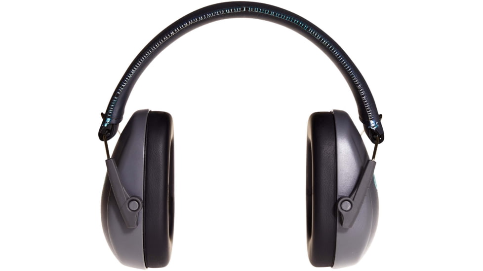 Girls With Guns Assure Low-Profile Earmuffs, 23 dB NRR, ANSI S3.19 &amp; CE EN352-1 Hearing Protection Rated, Gray/Teal/Black, One Size, 2319