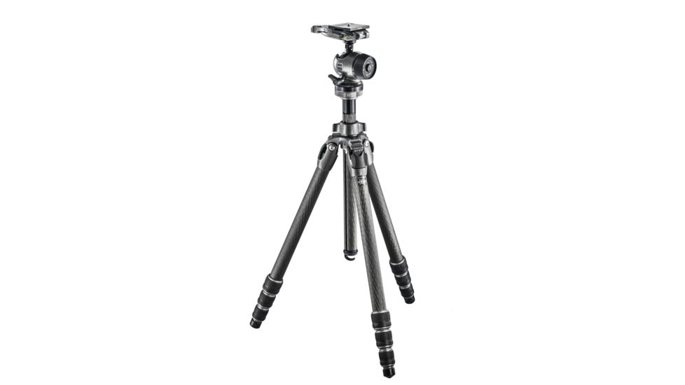 Gitzo Mountaineer Tripod Kit, Series 2 Carbon 4 Sections, Ball Head QD GK2542-80QD