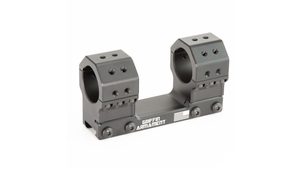 Griffin Armament Standard SPRM, 30mm, 1.425in height 0MOA, Black, SM1.425H30MM
