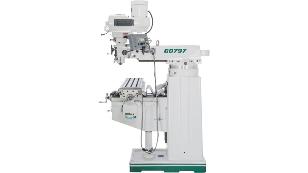 Grizzly Industrial 10in. x 50in. Variable-Speed Vertical Mill with Power Feed and DRO G0797