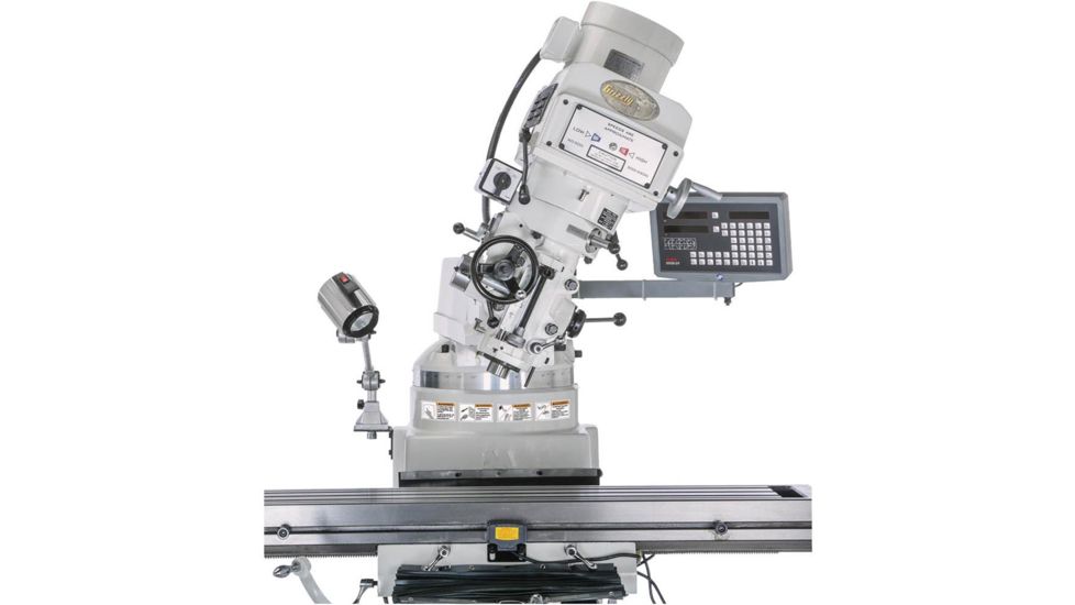 Grizzly Industrial 10in. x 50in. Variable-Speed Vertical Mill with Power Feed and DRO G0797