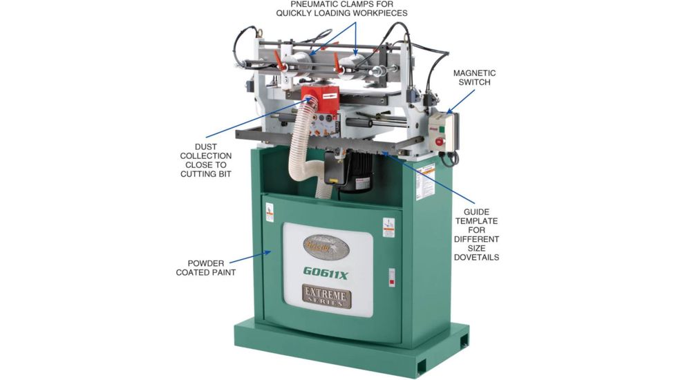 Grizzly Industrial 16-1/2in. Extreme Series Dovetail Machine G0611X