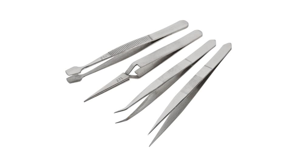 Grizzly Industrial 4pc General Purpose Tweezer Set H5602