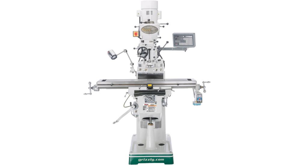 Grizzly Industrial 9in. X 49in. Vertical Mill with Power Feed and DRO G0796