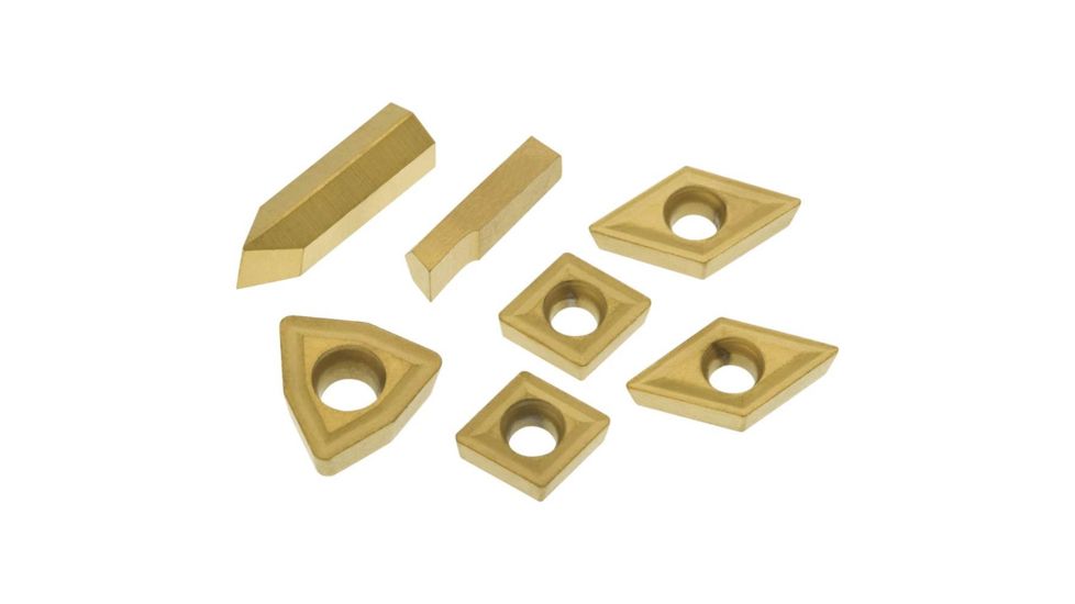 Grizzly Industrial M30 TiN Insert Set (7) for T10293 - Stainless Steel T23902