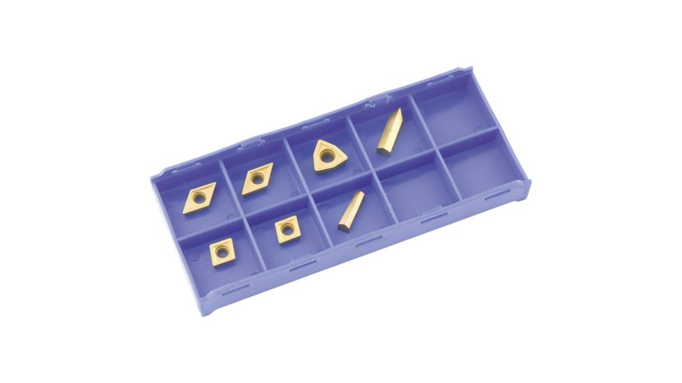 Grizzly Industrial M30 TiN Insert Set (7) for T10294 - Stainless Steel T23906