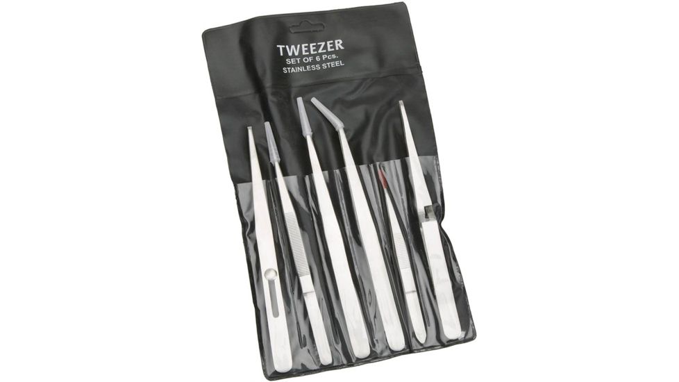 Grizzly Industrial Tweezer Set, 6 pc. T25295