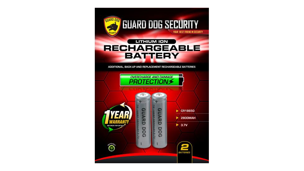 Guard Dog Security Guard Dog Rechargeable Lithium Ion Battery 2-pack