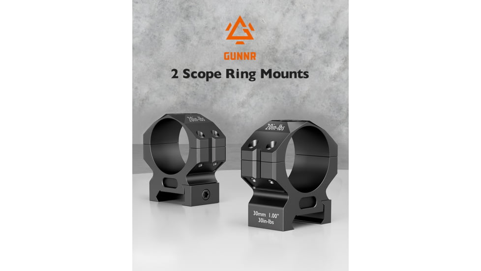 GUNNR Gulltoppr 30mm Riflescope Rings